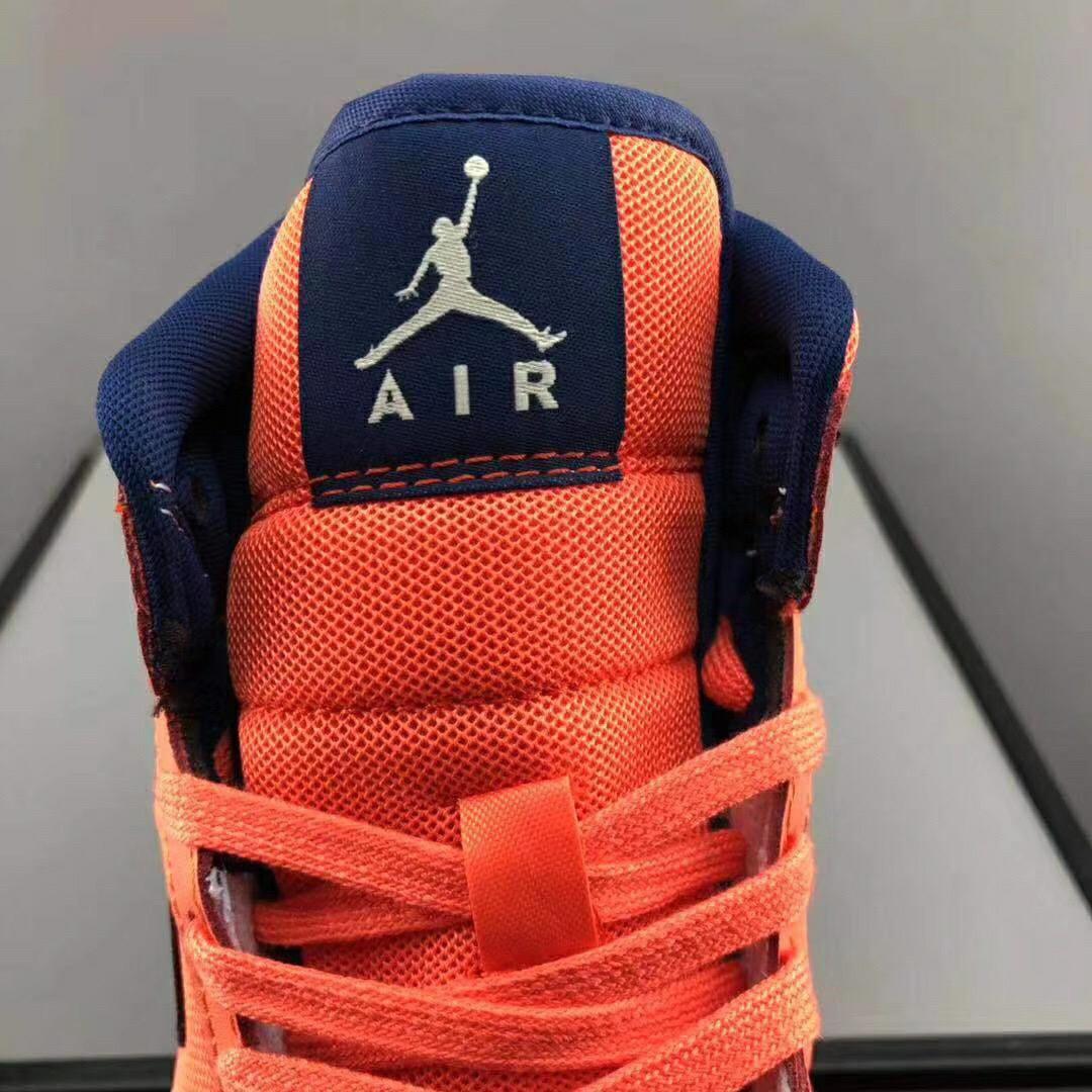 Air Jordan 1 Mid  乔1中帮珊瑚橙(4)