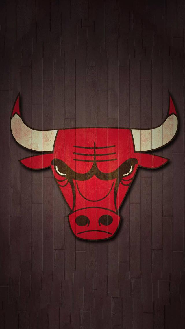 nba公牛logo 高清手机壁纸｜体育迷必备的NBA球队LOGO手机壁纸(9)