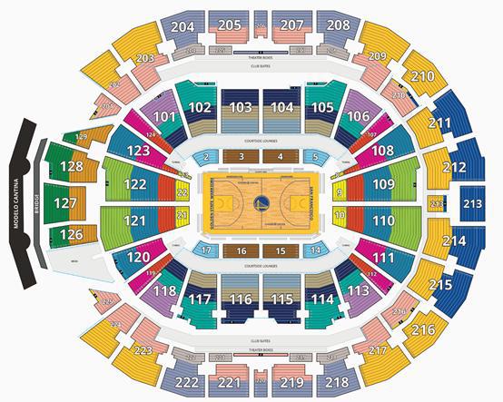 nba场馆分布图 NBA球馆座位图和票价揭秘(1)