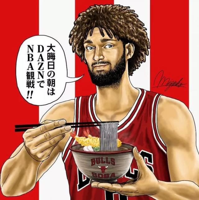日本看nba 日本漫画家眼里的NBA是啥样的呢(7)