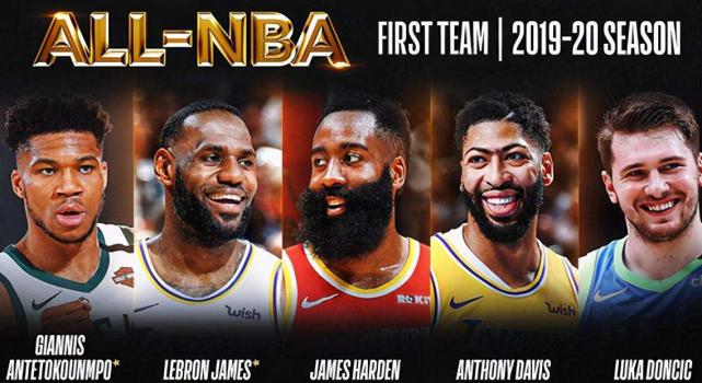 生涯14次最佳阵容有多难？NBA仅有6人做到！网友：詹姆斯太夸张了(1)