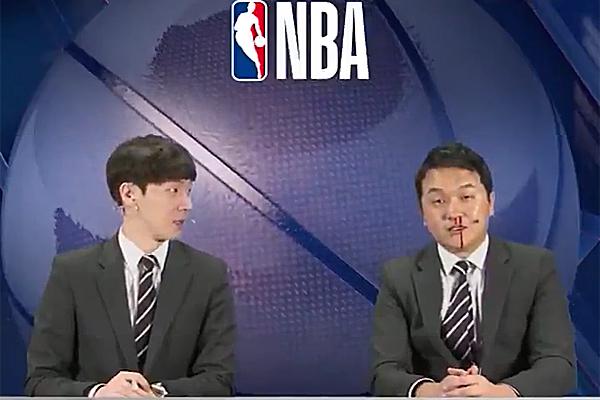 韩国网上看nba 韩国NBA主播直播飙血(3)