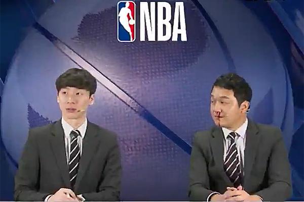 韩国网上看nba 韩国NBA主播直播飙血(4)