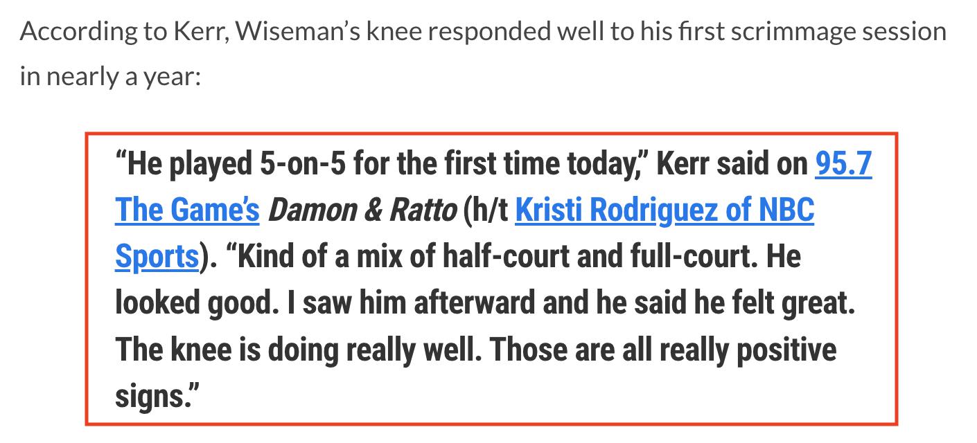 Bản cập nhật tin tức của Warriors: Chấn thương của Green đã hết, Kumingjia bước vào trò chơi ngôi sao mới và Koles đã nói về Westman (6)