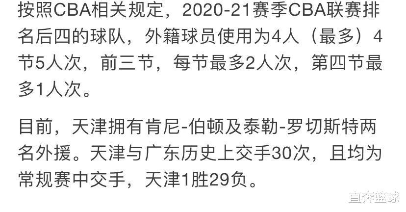 CBA đã công bố chính sách viện trợ nước ngoài, quý 4 của Tianjin và vòng đầu tiên của Quảng Đông, du Fengtuo rất lớn (4)