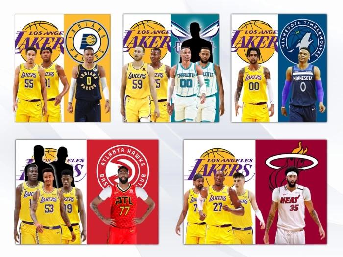 Các phương tiện truyền thông Hoa Kỳ cho rằng Lakers có 5 giao dịch nặng lớn và lông mày dày không tốt bằng đối tượng.