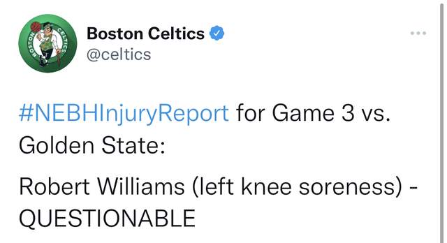 Chấn thương được tái diễn! Celtics Luowei G3 đã chiến đấu nghi ngờ (1)