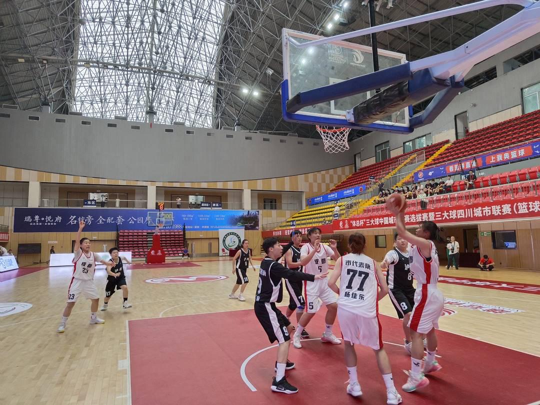 三大球四川城市联赛篮球比赛（南部赛区）在自贡富顺开赛(2)