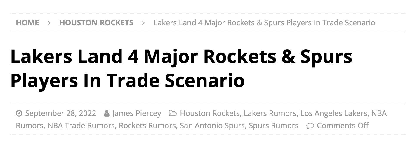 Các phương tiện truyền thông Hoa Kỳ cho rằng Lakers thay đổi Rockets Gordon để thoát khỏi hai vòng của Weishao và 2 ngôi sao mới. Spurs có lợi nhất? (3)
