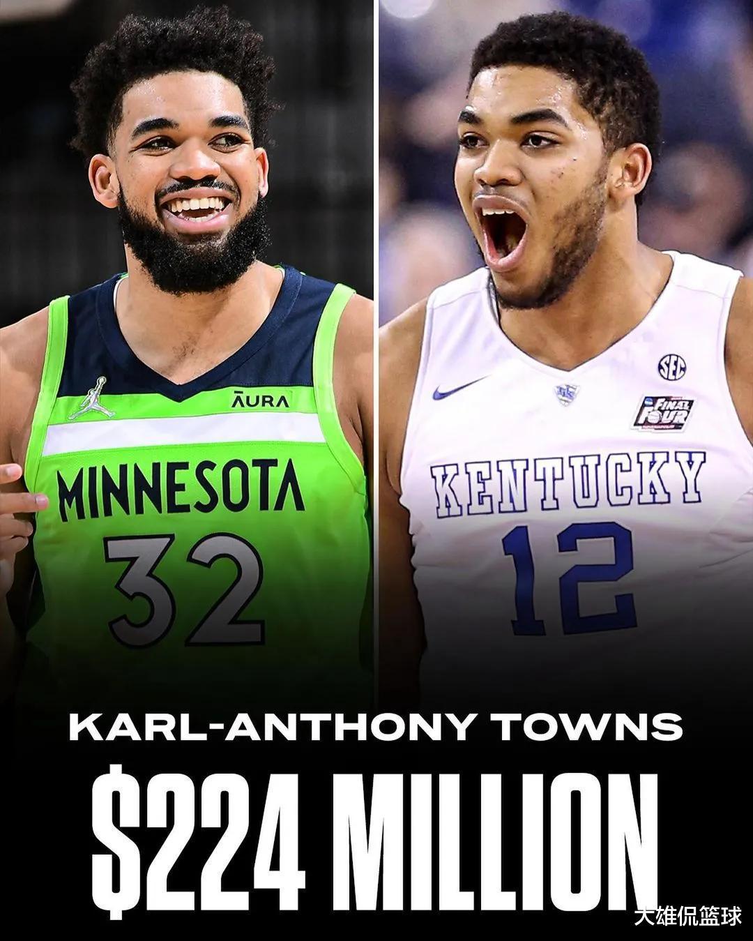 美媒列出肯塔基大学出身的十名合同过亿美元的NBA现役球员(4)