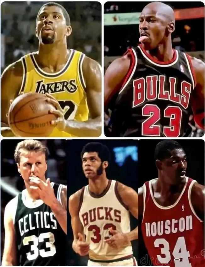 巅峰篮球对决哪边阵容强？

左边是20世纪NBA最佳阵容，魔术师，乔丹，伯德，张(1)