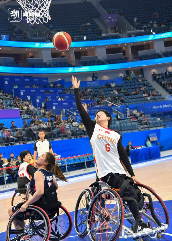 首战开门红！中国轮椅女篮72：23胜泰国(2)