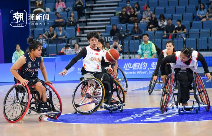 首战开门红！中国轮椅女篮72：23胜泰国(4)