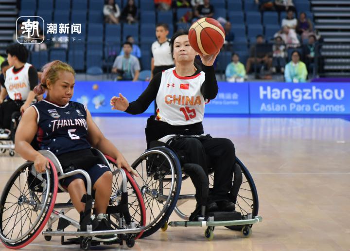 首战开门红！中国轮椅女篮72：23胜泰国(5)