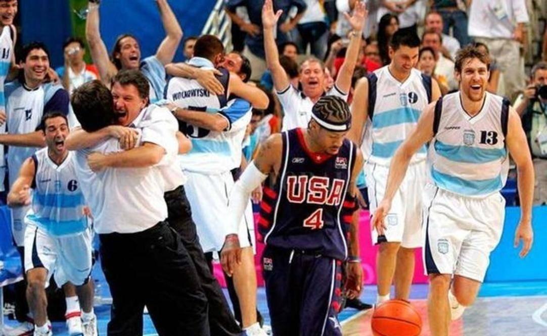 2004年奥运会美国男篮阵容强大，5胜3负止步半决赛，科比缺席(5)