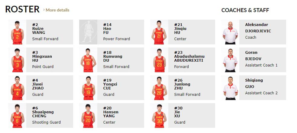 打就完事了！官网更新中国男篮对阵日本12人名单：付豪替换余嘉豪(1)
