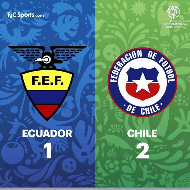 美洲杯-桑切斯连场破门智利2-1厄瓜多尔提前一轮小组出线(1)