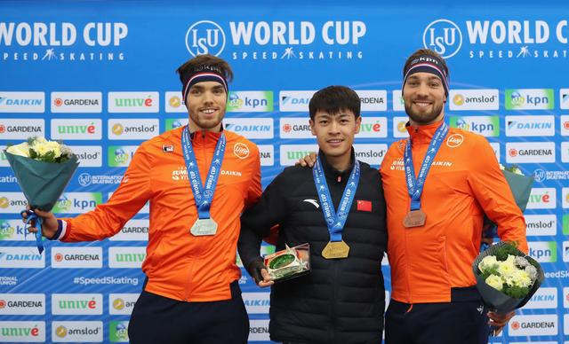 速滑世界杯哈萨克斯坦站｜宁忠岩1500米夺金(1)