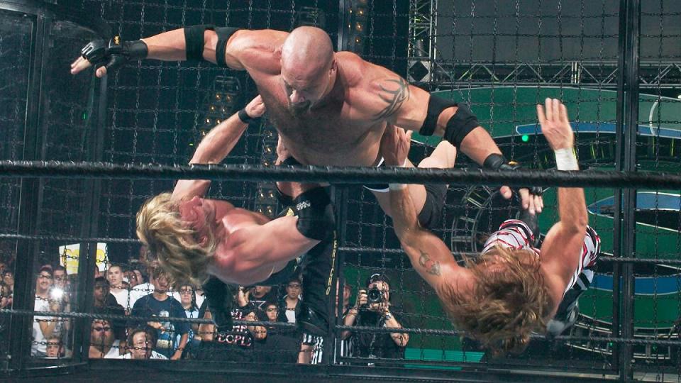 WWE最想删掉的装B失败瞬间，HBK因为一个动作而寸步难行！(3)