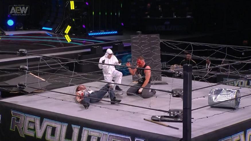 “魔蝎大帝”斯汀强势斩获AEW首胜，会触电的摔角赛你见过吗？(7)