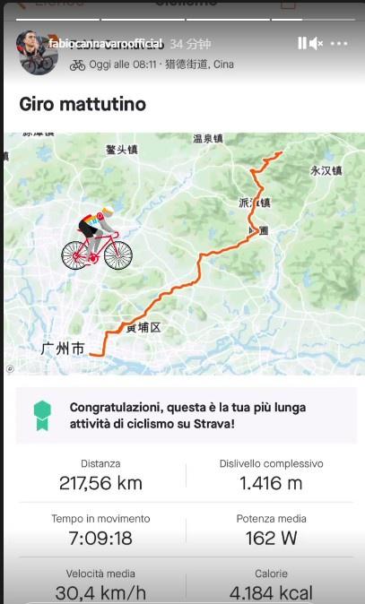 这是超人！卡纳瓦罗7小时骑行217公里，这体能卡嫂表示很满意(5)