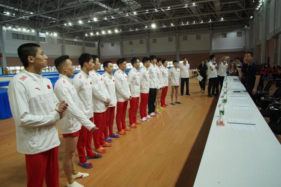 体操男队第二次奥运选拔赛 肖若腾未参加全部六项(1)