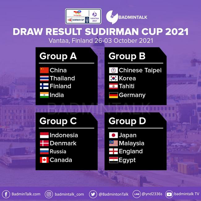 苏杯抽签国羽与泰国印度同组 日本马来西亚同组(2)