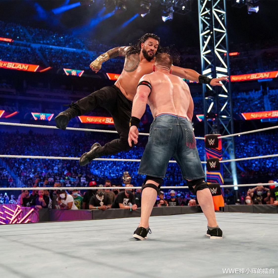 WWE16次世界冠军，约翰塞纳败给罗曼后，正式告别擂台？(4)