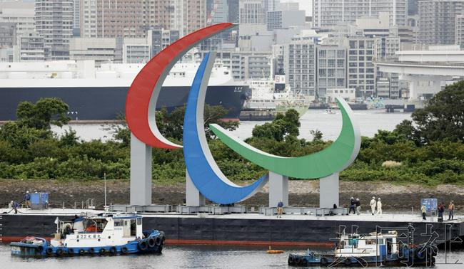 东京台场水上残奥标志被撤去 进行拆解和循环利用(1)
