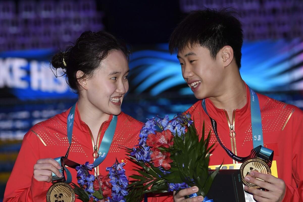 世锦赛任茜段宇混双10米台夺金，陈艺文昌雅妮排前二进3米板决赛(4)