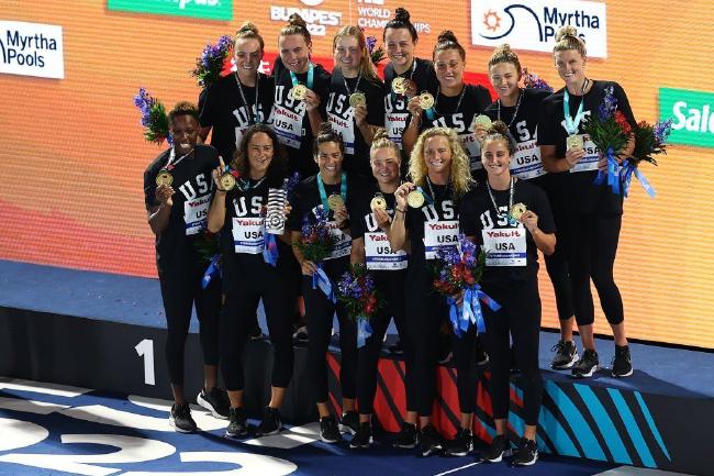 世锦赛女子水球美国队四连冠 荷兰逆转意大利摘铜(1)