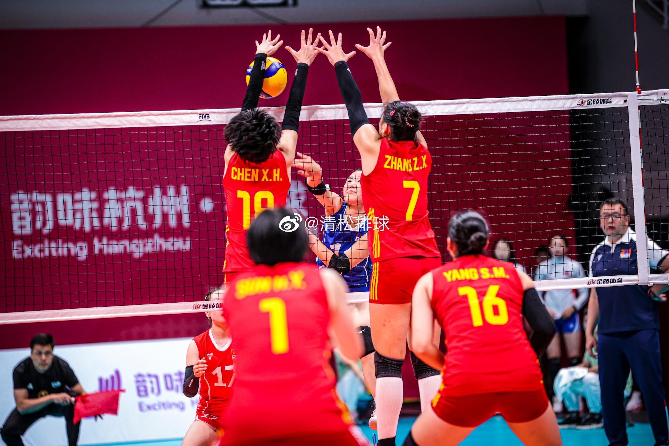 【技术统计】2023年U16女排亚锦赛A组第一轮中国女排3-0蒙古女排（25-1(1)