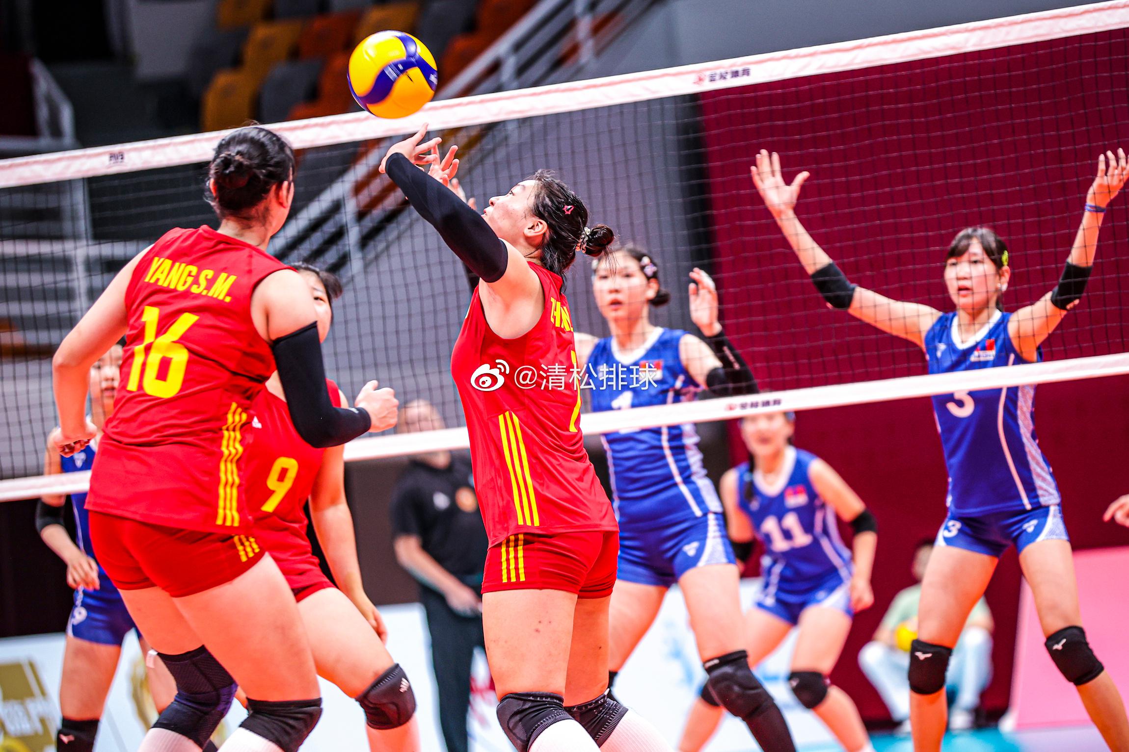 【技术统计】2023年U16女排亚锦赛A组第一轮中国女排3-0蒙古女排（25-1(4)