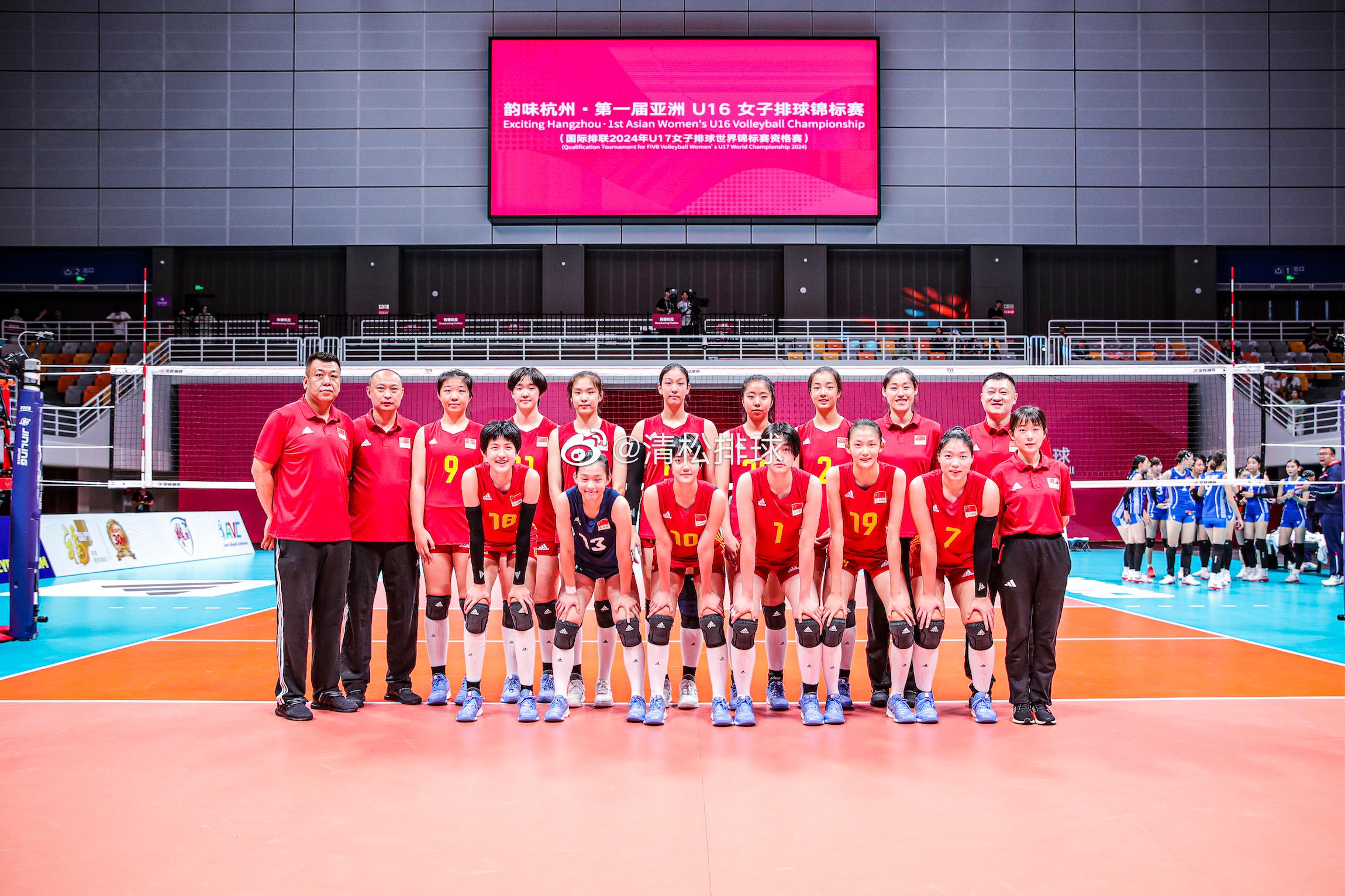 【技术统计】2023年U16女排亚锦赛A组第一轮中国女排3-0蒙古女排（25-1(5)
