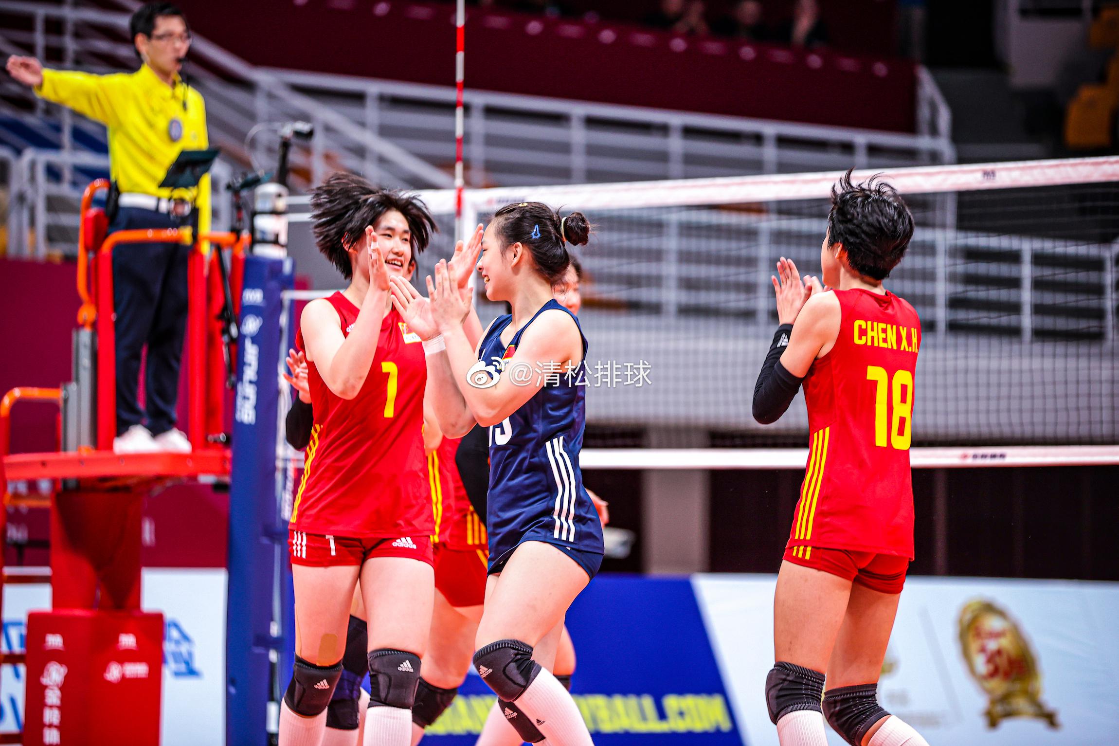 【技术统计】2023年U16女排亚锦赛A组第一轮中国女排3-0蒙古女排（25-1(9)