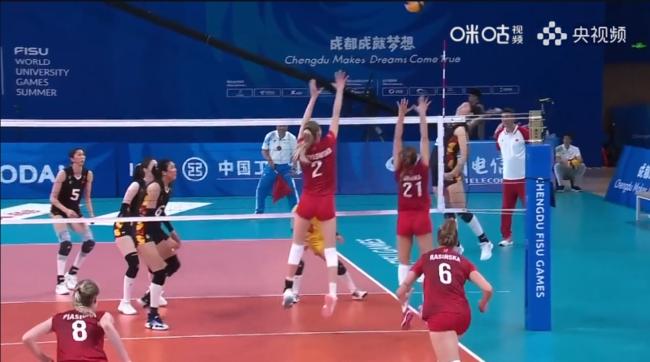 中国大运女排3-0横扫波兰晋级决赛 将与日本争冠(1)