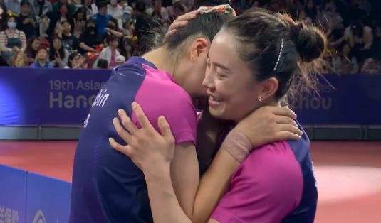 不容易，4-1夺金！韩国选手哭了，韩国乒乓时隔21年再夺亚运金牌(5)