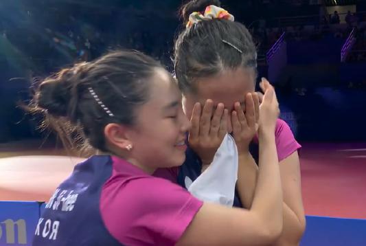 不容易，4-1夺金！韩国选手哭了，韩国乒乓时隔21年再夺亚运金牌(6)