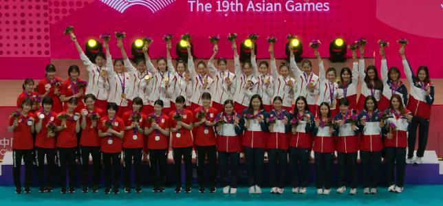 中国队本届亚运会金牌数比上届雅加达亚运会多了69枚(1)