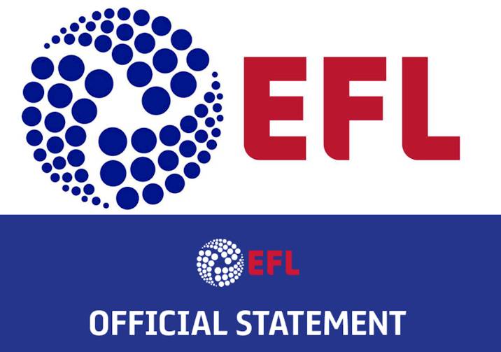 EFL官方: 英格兰各级别梯队比赛全部终止(1)