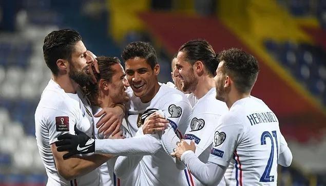 1-0，格列兹曼制胜球，法国队创队史纪录：客场豪取8连胜(3)