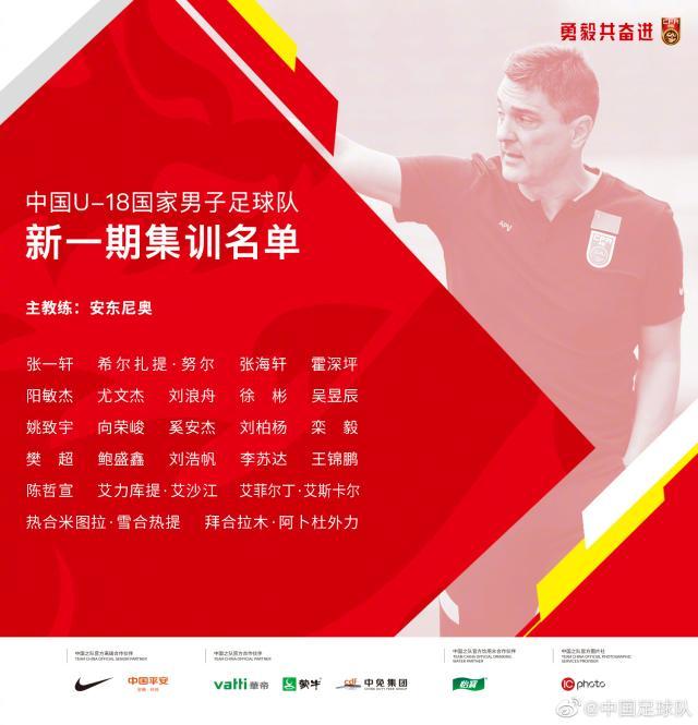 足协公布U18国足集训名单：广州队7人在列(1)