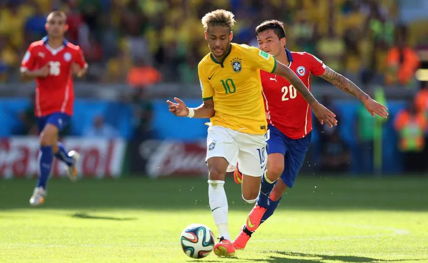 巴西VS智利前瞻：冲西班牙足坛第一神迹，内马尔PK桑切斯(6)