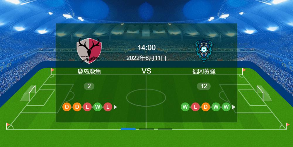 周六精彩赛事解析：鹿岛鹿角VS福冈黄蜂+金泽赛维根VS横滨FC（附扫盘）(1)