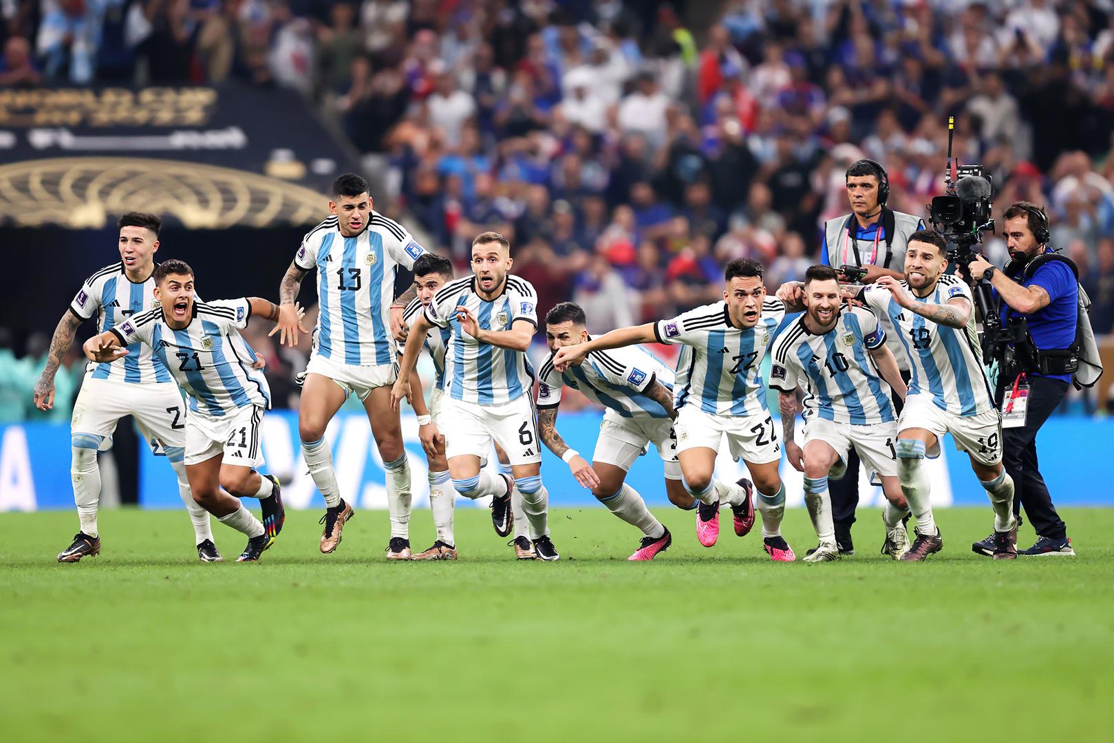 世界杯夺冠瞬间，阿根廷众将反映！(1)