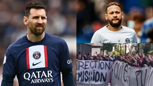 巴黎圣日尔曼足球俱乐部谴责抗议球迷们对莱昂内尔·梅西和内马尔的行为，俱乐部表示绝对支持两位超级巨星(1)