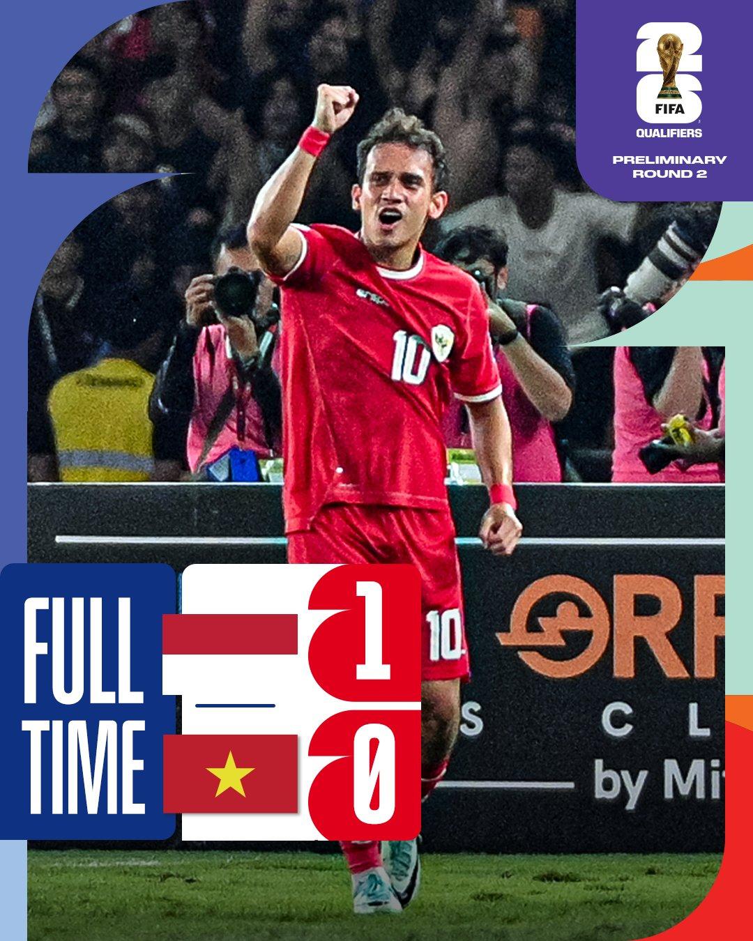 不再鱼腩印尼亚洲杯&世预赛2连胜越南，跃升至F组第2(1)