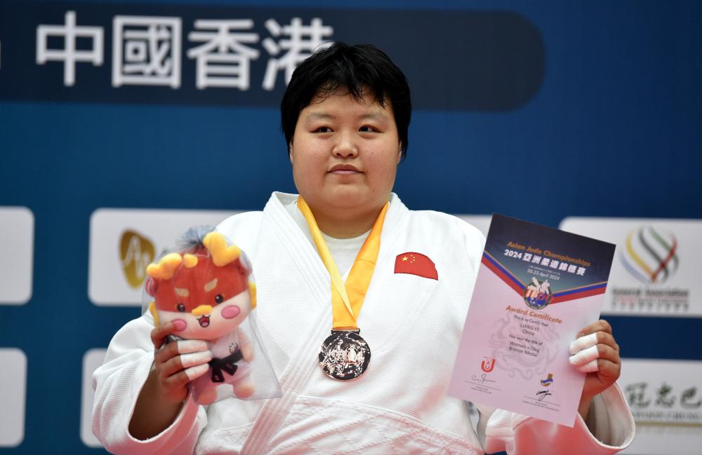 柔道——亚洲锦标赛：梁烨获得78公斤以上级季军(1)